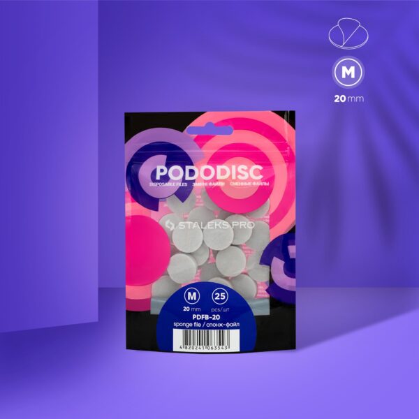 Limas-esponjas desechables para disco de pedicura Pododisc Staleks Pro M (25 uds)