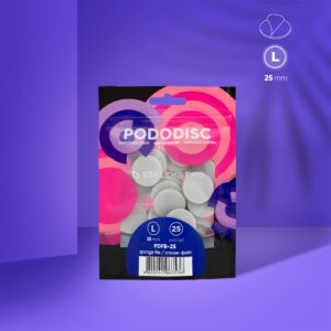 Limas-esponjas desechables para disco de pedicura Pododisc Staleks Pro L (25 uds)