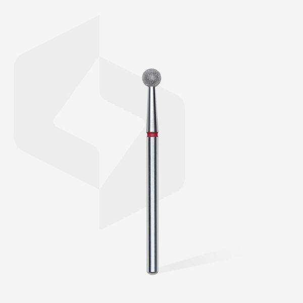 Fresa diamantada bola roja diámetro 4 mm - Imagen 3