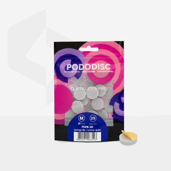 Limas-esponjas desechables para disco de pedicura Pododisc Staleks Pro M (25 uds) - Imagen 3