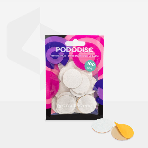 Almohadillas de recambio blancas para Pododisc Staleks Pro L - Grano 100 - Imagen 3