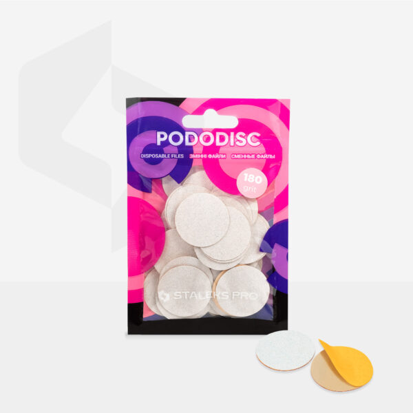 Almohadillas de recambio blancas para Pododisc Staleks Pro L - Grano 180 - Imagen 3